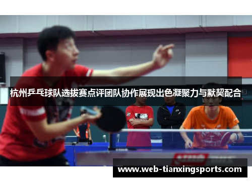 杭州乒乓球队选拔赛点评团队协作展现出色凝聚力与默契配合